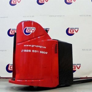 Transpaleta eléctrica con plataforma Linde