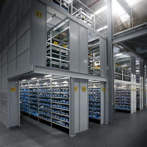 SISTEMAS ENTREPLANTAS CON ESTANTERIAS DE CARGAS PEQUEÑAS